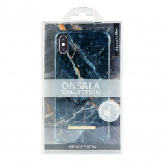 Onsala mobiletui til iPhone XS Max Shine Grey Marble