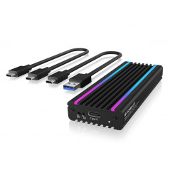 Kabinetter til intern harddisk - USB-C 3.1 gen 2-kabinett för intern M.2 NVMe SSD