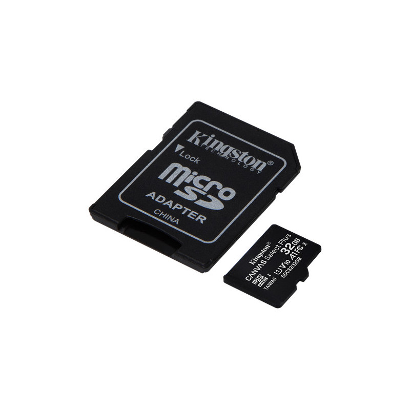 Hukommelseskort - Kingston microSDHC + SDHC 32GB UHS-I (Class 10) 100MB/s inkl. adapter