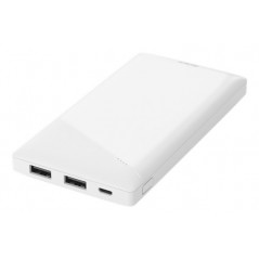 Portable batterier - Slank powerbank 10000mAh fra Deltaco med 2,1A