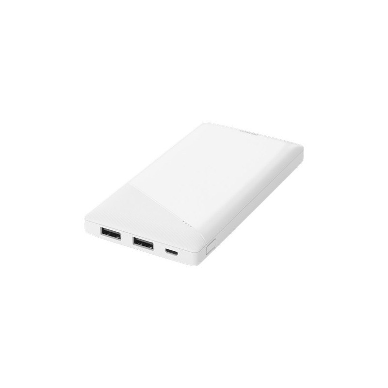 Portable batterier - Slank powerbank 10000mAh fra Deltaco med 2,1A