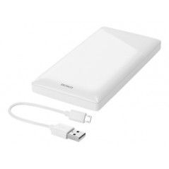 Portable batterier - Slank powerbank 10000mAh fra Deltaco med 2,1A