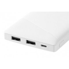 Portable batterier - Slank powerbank 10000mAh fra Deltaco med 2,1A