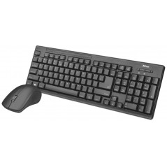 Tastaturer - Trust Ziva trådløst tastatur og mus