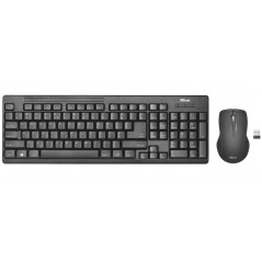 Tastaturer - Trust Ziva trådløst tastatur og mus
