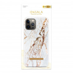 Onsala mobiletui til iPhone 13 Pro Max Soft White Rhino Marble