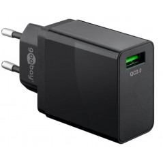 Opladere og kabler - Goobay Power Adapter med USB Quick Charge QC3.0 18W 3A