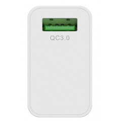 Opladere og kabler - Goobay Power Adapter med USB Quick Charge QC3.0 18W 3A