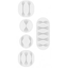 Kabelhåndtering - Kabelholder organisator 5-pak Mix