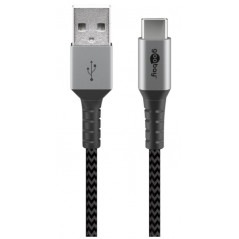 Tekstil opladningskabel USB-C til USB