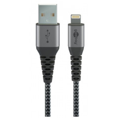 Opladere og kabler - Elegant og ekstra robust MFi-godkendt USB til Lightning iPhone-opladerkabel med MFi-godkendelse