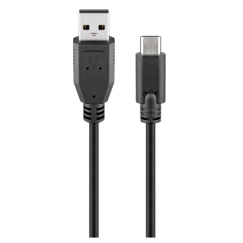 Tilbehør til computere, bærbare computere, mobiltelefoner, tv og tablets - USB-C til USB-A 2.0-kabel (15W 3A 480 Mbit/s)