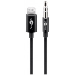 MFi-certificeret Lightning til 3,5 mm AUX han-lydadapter 1M