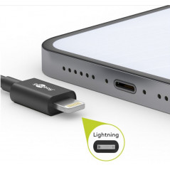 Opladere og kabler - Goobay MFI-certificeret lightningkabel - Fås i flere længder, white