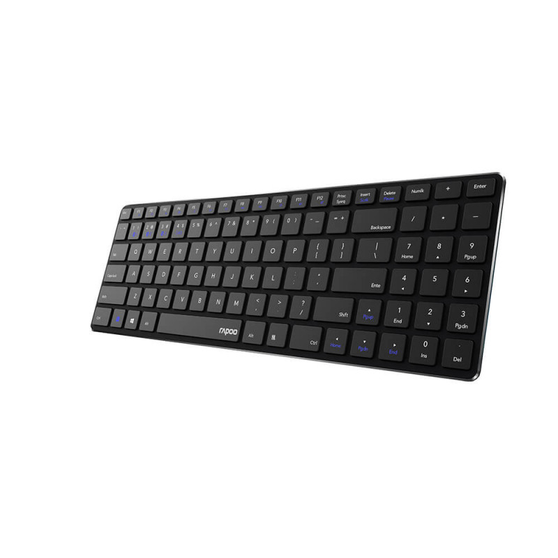 Bluetooth tastatur - Rapoo E9100M kompakt trådløst Bluetooth-tastatur