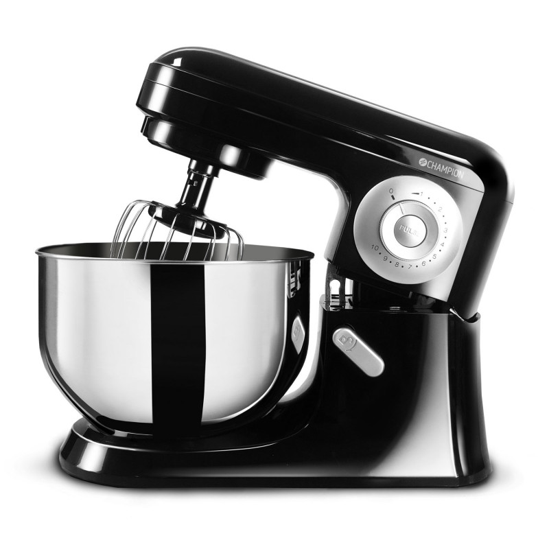Food Processorer - Champion Black Food Processor 700W med 5L skål og tilbehør
