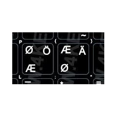 Klistermærker til nordisk (DK/SE/NO/FI) tastatur 5-keys