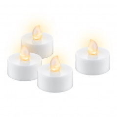 LED-ljus - 4 stk LED-varmelys med realistisk flamme