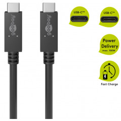 USB-C till USB-C USB 3.2 gen 2 opladerkabel PD 100W 4K@60Hz