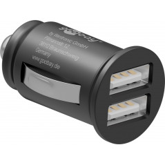 Biloplader med understøttelse af hurtig opladning og 2x USB-stik