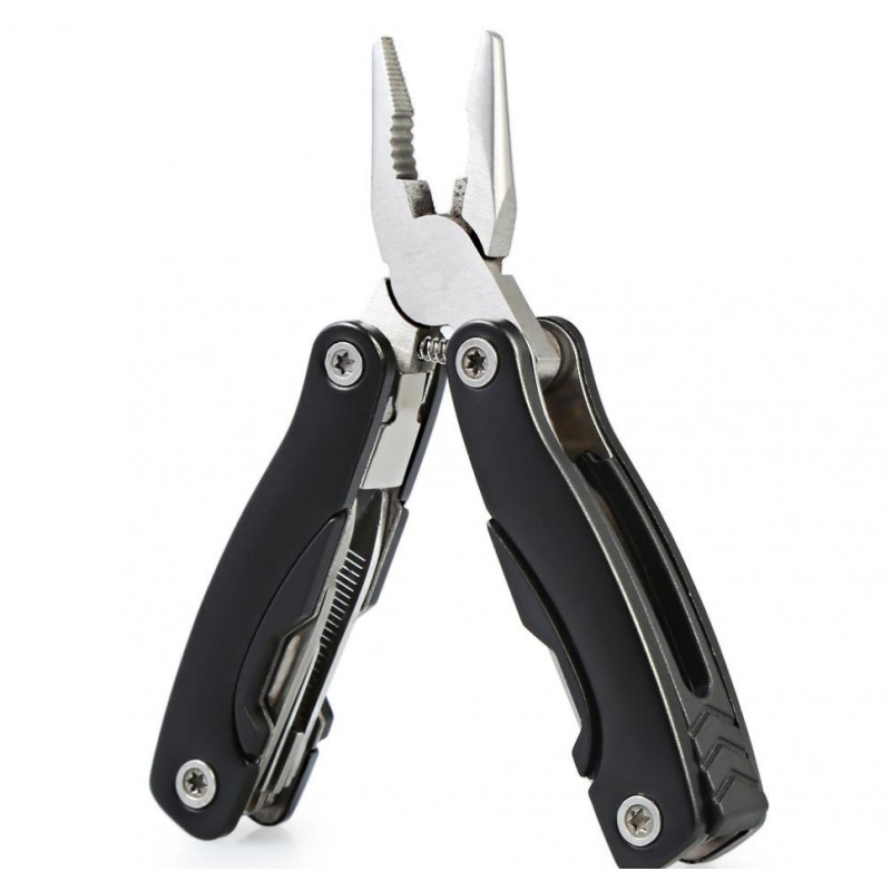 Værktøj - Black MultiTool 9-i-1 stål-multiværktøj