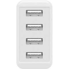 Opladere og kabler - Strømadapter til USB-oplader 3A, 4xUSB