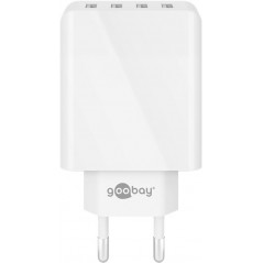 Strømadapter til USB-oplader 3A, 4xUSB