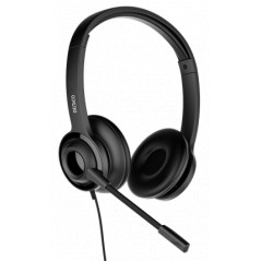 Chat-headsets - Deltaco stereoheadset med mikrofon