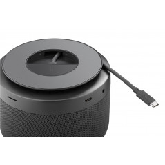USB-C skærmadapter - USB-C 12-i-1 Multiport Dock med trådlös snabbladdning, strömförsörjning 100 W och multimediahögtalare