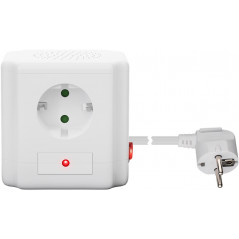 Samledåse - Goobay multistikdåse med 4 stikkontakter + 2 USB