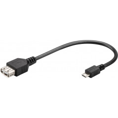 Goobay microUSB til USB-A OTG adapterkabel