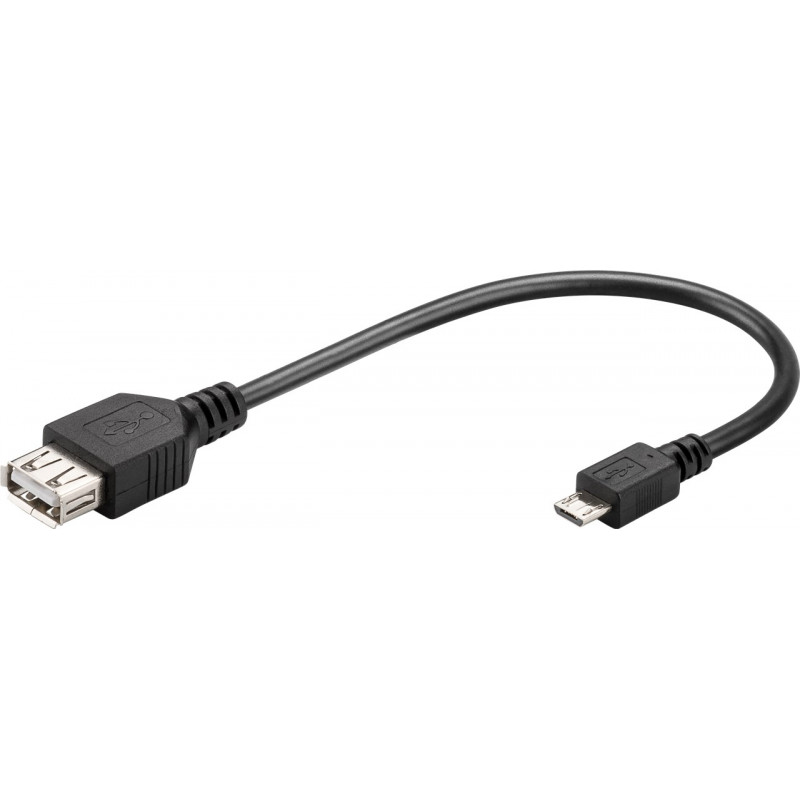 USB-kabel USB micro - Goobay microUSB til USB-A OTG adapterkabel