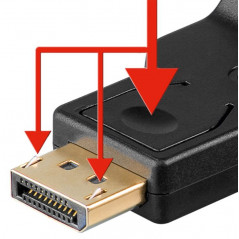 Skærmkabel & skærmadapter - DisplayPort til VGA-adapter