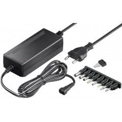 Tilbehør til computere, bærbare computere, mobiltelefoner, tv og tablets - Goobay universal strømadapter med 8 forskellige adaptere 36W 3A