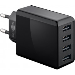 Goobay strømadapter med 4xUSB, maks. 30W