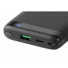 Portable batterier - Powerbank med QI trådløs opladning 10.000 mAh, USB-C PD 18W og USB-A