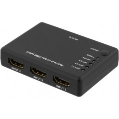 Skærmkabel & skærmadapter - Deltaco HDMI-switch 4-till-1, 1080p/120Hz 4K/30Hz