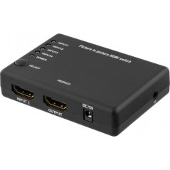 Skærmkabel & skærmadapter - Deltaco HDMI-switch 4-till-1, 1080p/120Hz 4K/30Hz