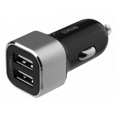 Opladere og kabler - Billaddare med 2 USB-kontakter, 17W