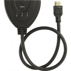 Skærmkabel & skærmadapter - Deltaco HDMI switch 3-to-1, 1080p/60Hz
