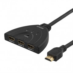 Skærmkabel & skærmadapter - Deltaco HDMI switch 3-to-1, 1080p/60Hz