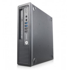 Brugt stationær computer - HP Elitedesk 800 G1 USDT i5 8GB 128SSD (beg med defekt USB2-port fram)