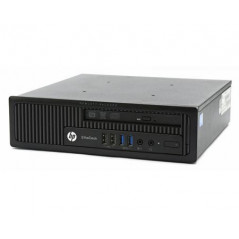 Brugt stationær computer - HP Elitedesk 800 G1 USDT i5 8GB 128SSD (beg med defekt USB2-port fram)
