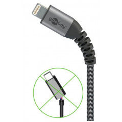 Elegant og ekstra robust MFi-godkendt USB-C til Lightning iPhone-opladerkabel