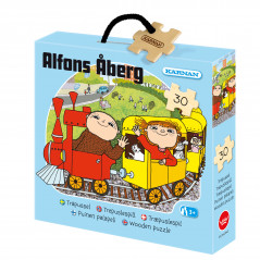 Spil & minispil - Alfons Åberg-puslespil i træ, 30 brikker