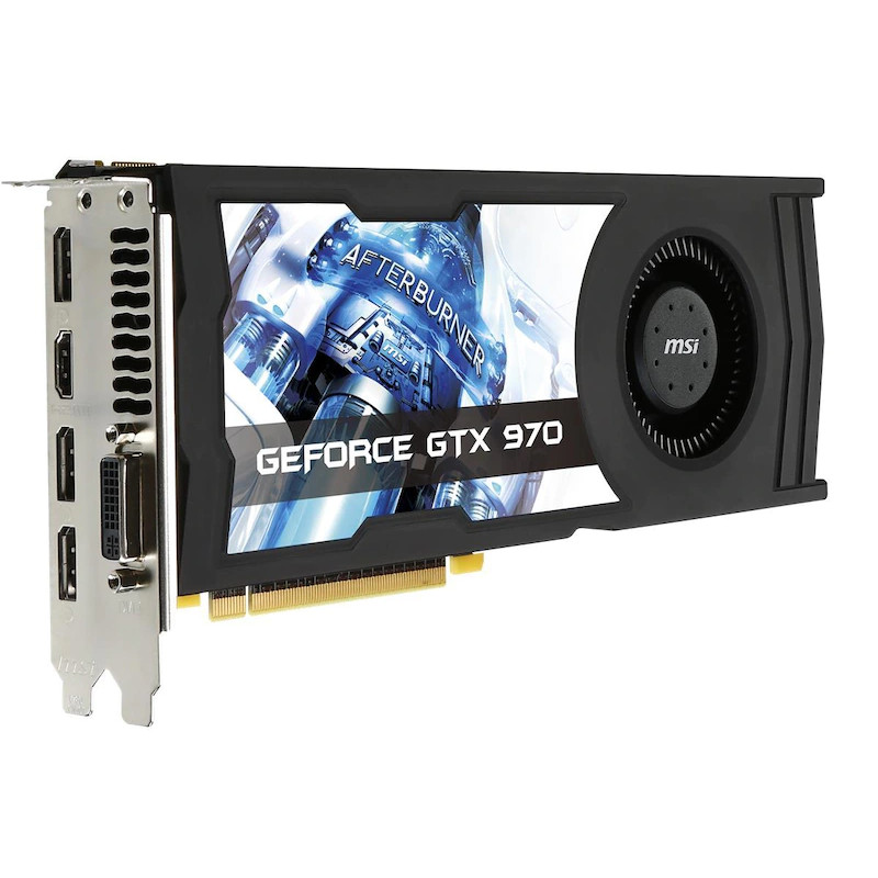 Brugte grafikkort - MSI Geforce GTX 970 OC 4GB (beg)