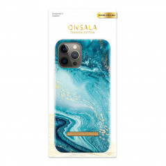 Onsala mobiletui til iPhone 12 Pro Max Soft Blue Sea Marble
