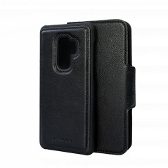 Etui med magnetisk mobiltelefondæksel til Samsung S9 Plus (Black)