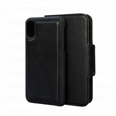 Etui med magnetisk mobilskal til iPhone X/Xs (Black)