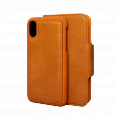 Etui med magnetisk mobiltelefondæksel til iPhone X/Xs (Orange)